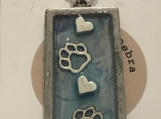 Pendant Necklace Paws & Hearts #3062